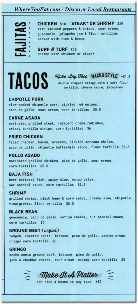 calexico brooklyn|calexico menu.